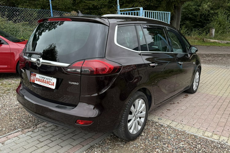 Opel Zafira 1.4 turbo +gaz pół skóry ledy xenon 7.os. Ideał 1. R .gwarancji zamian zdjęcie 8