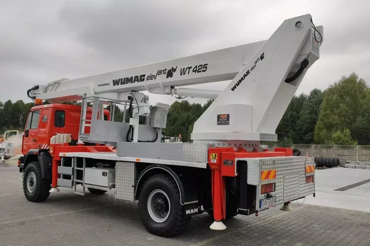 MAN 18.284 4x4 Zwyżka WUMAG WT 425 Podnośnik Koszowy zdjęcie 17