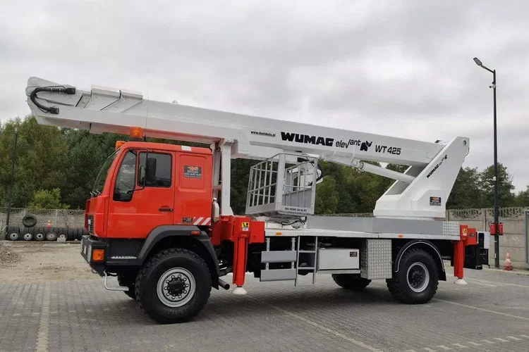 MAN 18.284 4x4 Zwyżka WUMAG WT 425 Podnośnik Koszowy zdjęcie 46