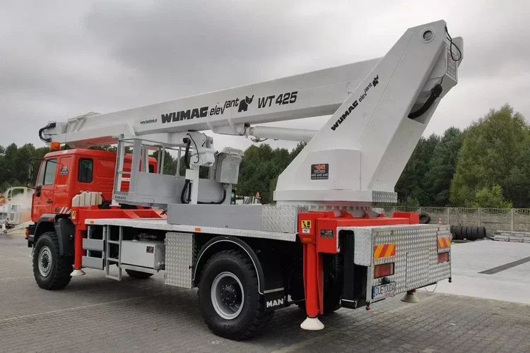 MAN 18.284 4x4 Zwyżka WUMAG WT 425 Podnośnik Koszowy zdjęcie 56