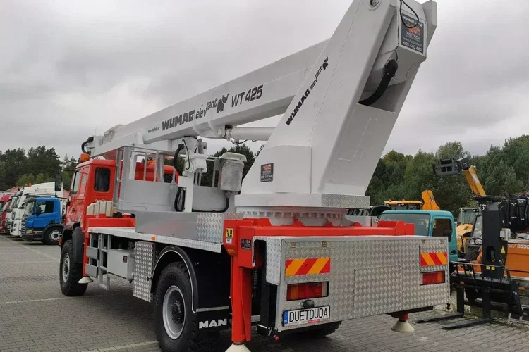 MAN 18.284 4x4 Zwyżka WUMAG WT 425 Podnośnik Koszowy zdjęcie 62