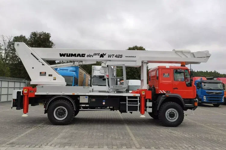 MAN 18.284 4x4 Zwyżka WUMAG WT 425 Podnośnik Koszowy zdjęcie 36