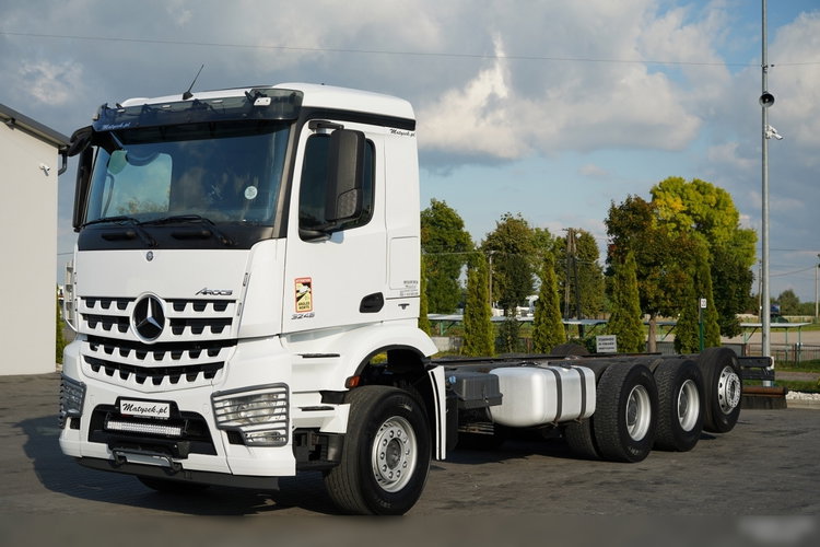 Mercedes AROCS 3248 / 8X4 / TRIDEM / RAMA POD ZABUDOWE 8 M / OŚ SKRETNA I PODNOSZONA / RETARDER  zdjęcie 3