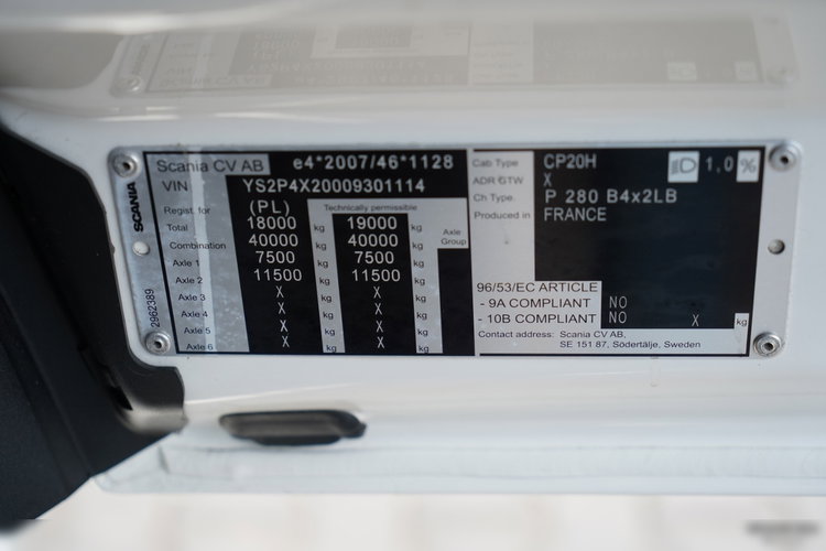 Scania P 280 / ZESTAW TANDEM / 120 M3 / WECON / 2022 ROK / KLIMATYZACJA POSTOJOWA / SALON POLSKA / zdjęcie 54