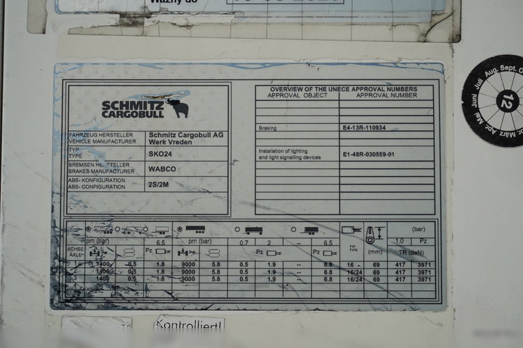 SCHMITZ / CHŁODNIA / THERMO KING SLX 300 / HAKÓWKA / OŚ PODNOSZONA / KOSZ NA PALETY zdjęcie 28