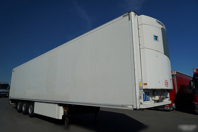 SCHMITZ / CHŁODNIA / THERMO KING SLX 300 / HAKÓWKA / OŚ PODNOSZONA / KOSZ NA PALETY zdjęcie 2
