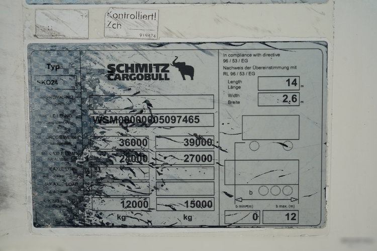 SCHMITZ / CHŁODNIA / THERMO KING SLX 300 / HAKÓWKA / OŚ PODNOSZONA / KOSZ NA PALETY zdjęcie 29