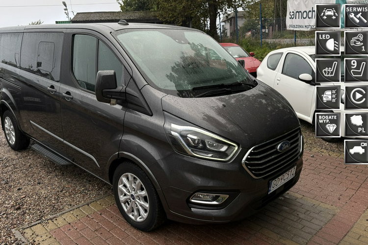 Ford Tourneo Custom 2.0tdci 130 KM automat 9.os. Long Polski salon f-kt VAT 1.wl 1.r. Gwar zdjęcie 1