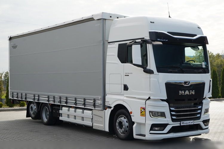 MAN TGX 26.470 / 6x2 / FIRANKA / SOLÓWKA / 6x2 / 120 m3 / OŚ PODNOSZONA / I-PARK COOL / PODŁOGA SZYNA DESKA / zdjęcie 8