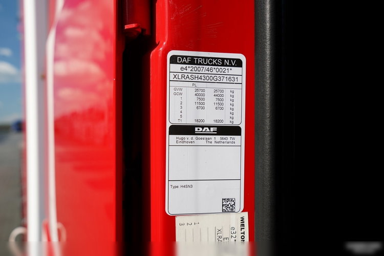 DAF XF 480 / ZESTAW TANDEM / SSC / PRZEJAZDOWY / 6X2 / OŚ PODNOSZONA / PRZYCZEPA WIELTON / SAF / zdjęcie 60