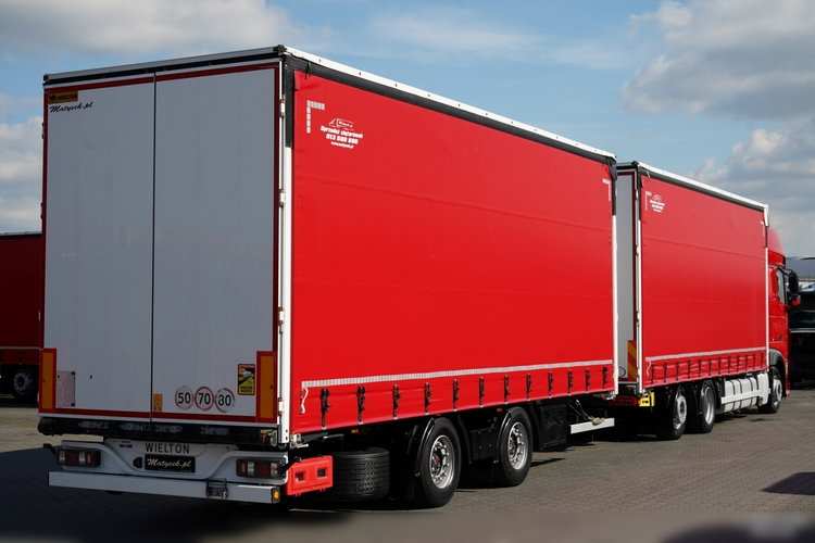 DAF XF 480 / ZESTAW TANDEM / SSC / PRZEJAZDOWY / 6X2 / OŚ PODNOSZONA / PRZYCZEPA WIELTON / SAF / zdjęcie 8