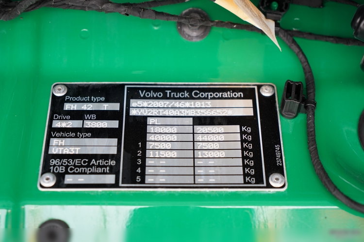 Volvo FH 500 / ZESTAW / HYDRAULIKA / RETARDER / I-SAVE / KLIMATYZACJA POSTOJOWA / KNAPEN / RUCHOMA PODŁOGA 90 M3 / OŚ PODNOSZONA / SAF / ALUFELGI / zdjęcie 43