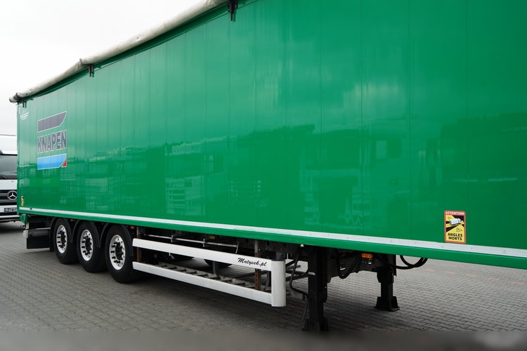 KNAPEN / RUCHOMA PODŁOGA / WALKING FLOOR 90 m3 / 2021 ROK / OŚ PODNOSZONA / OSIE SAF / ALUFELGI / zdjęcie 9