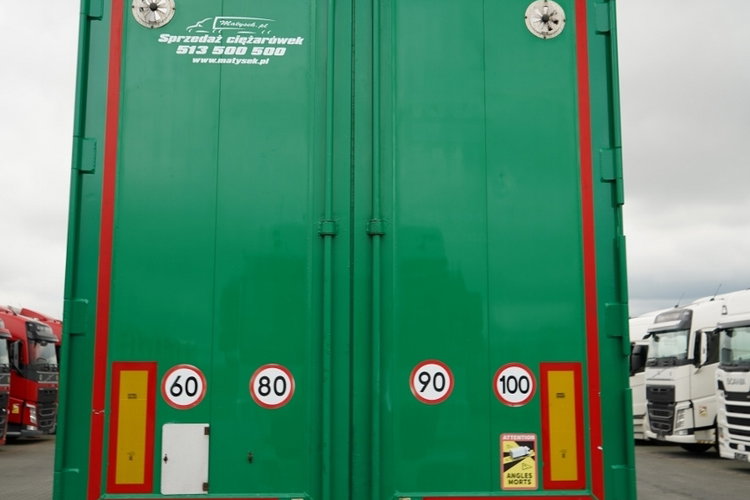 KNAPEN / RUCHOMA PODŁOGA / WALKING FLOOR 90 m3 / 2021 ROK / OŚ PODNOSZONA / OSIE SAF / ALUFELGI / zdjęcie 12