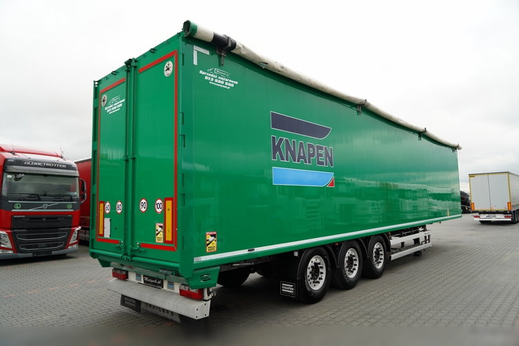 KNAPEN / RUCHOMA PODŁOGA / WALKING FLOOR 90 m3 / 2021 ROK / OŚ PODNOSZONA / OSIE SAF / ALUFELGI / zdjęcie 7