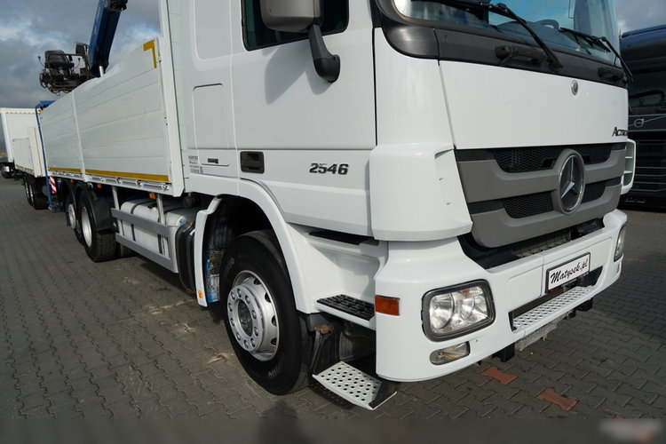 Mercedes BENZ / ACTROS 2548 / 6x2 /  ZESTAW BURTOWY - 6, 5 M / OŚ PODNOSZONA / +HDS FASSI /  wysów : 10.85 M / SIODEŁKO / ROTATOR / WIDŁY DO PALET / PRZYCZEPA 6, 5 M / SAF /  zdjęcie 9