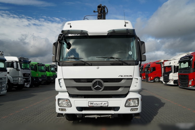 Mercedes BENZ / ACTROS 2548 / 6x2 /  ZESTAW BURTOWY - 6, 5 M / OŚ PODNOSZONA / +HDS FASSI /  wysów : 10.85 M / SIODEŁKO / ROTATOR / WIDŁY DO PALET / PRZYCZEPA 6, 5 M / SAF /  zdjęcie 10