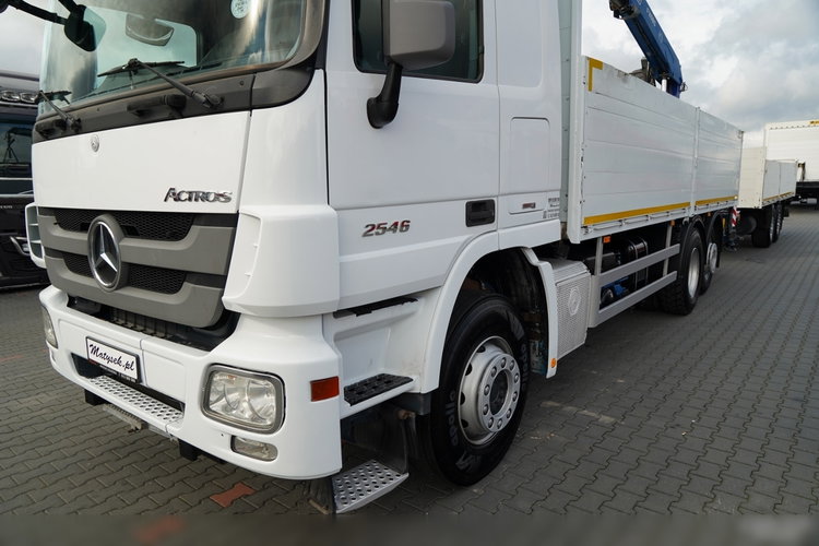 Mercedes BENZ / ACTROS 2548 / 6x2 /  ZESTAW BURTOWY - 6, 5 M / OŚ PODNOSZONA / +HDS FASSI /  wysów : 10.85 M / SIODEŁKO / ROTATOR / WIDŁY DO PALET / PRZYCZEPA 6, 5 M / SAF /  zdjęcie 11