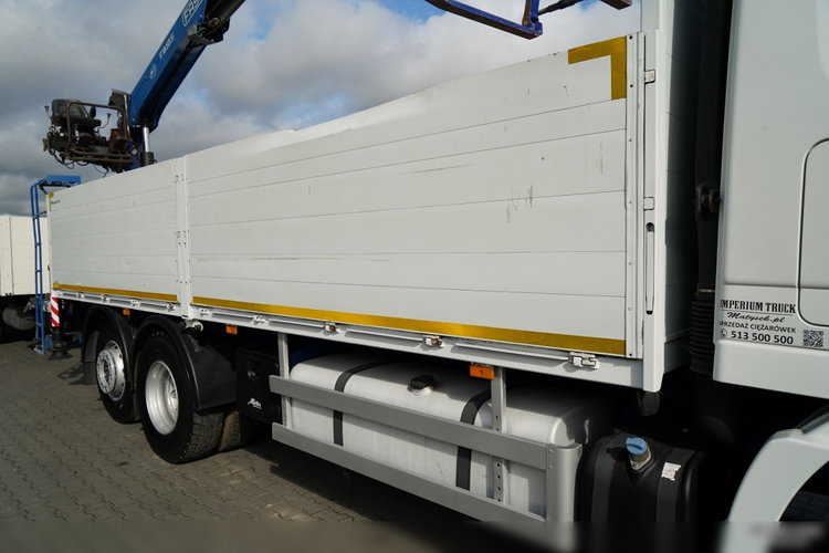 Mercedes BENZ / ACTROS 2548 / 6x2 /  ZESTAW BURTOWY - 6, 5 M / OŚ PODNOSZONA / +HDS FASSI /  wysów : 10.85 M / SIODEŁKO / ROTATOR / WIDŁY DO PALET / PRZYCZEPA 6, 5 M / SAF /  zdjęcie 24