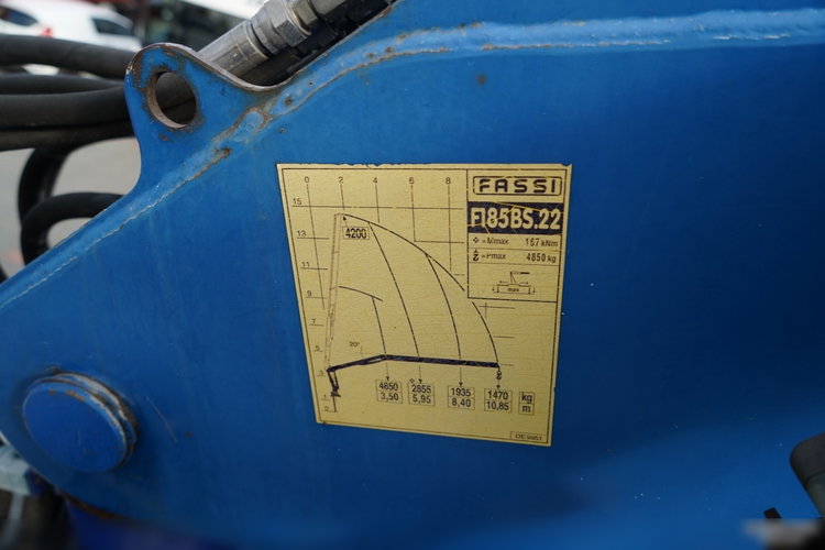 Mercedes BENZ / ACTROS 2548 / 6x2 /  ZESTAW BURTOWY - 6, 5 M / OŚ PODNOSZONA / +HDS FASSI /  wysów : 10.85 M / SIODEŁKO / ROTATOR / WIDŁY DO PALET / PRZYCZEPA 6, 5 M / SAF /  zdjęcie 27
