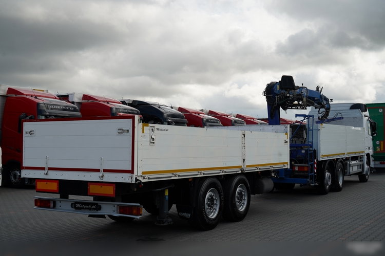 Mercedes BENZ / ACTROS 2548 / 6x2 /  ZESTAW BURTOWY - 6, 5 M / OŚ PODNOSZONA / +HDS FASSI /  wysów : 10.85 M / SIODEŁKO / ROTATOR / WIDŁY DO PALET / PRZYCZEPA 6, 5 M / SAF /  zdjęcie 36
