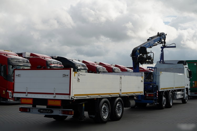 Mercedes BENZ / ACTROS 2548 / 6x2 /  ZESTAW BURTOWY - 6, 5 M / OŚ PODNOSZONA / +HDS FASSI /  wysów : 10.85 M / SIODEŁKO / ROTATOR / WIDŁY DO PALET / PRZYCZEPA 6, 5 M / SAF /  zdjęcie 8