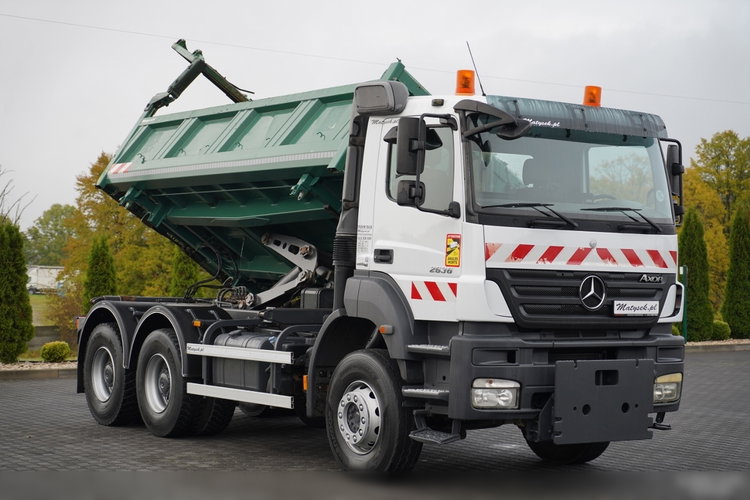 Mercedes AXOR 2636 / 6x4 / WYWROTKA 2 stronna / HYDROKLAPA / HYDROBURTA / SPECJALNY/  CZOŁOWNICA / MANUAL  zdjęcie 12