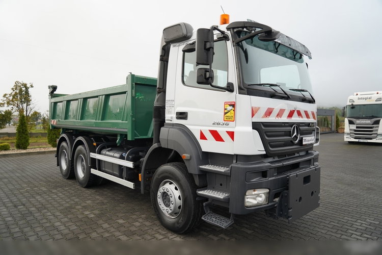 Mercedes AXOR 2636 / 6x4 / WYWROTKA 2 stronna / HYDROKLAPA / HYDROBURTA / SPECJALNY/  CZOŁOWNICA / MANUAL  zdjęcie 16