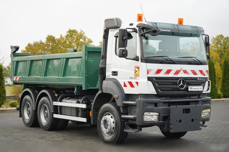 Mercedes AXOR 2636 / 6x4 / WYWROTKA 2 stronna / HYDROKLAPA / HYDROBURTA / SPECJALNY/  CZOŁOWNICA / MANUAL  zdjęcie 17