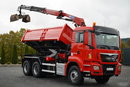 MAN TGS 26.400 / 6x4 / WYWROTKA 2 STRONNA  + HDS HMF 1530 K2  / HYDROBURTA / CHWYTAK / PILOT /  NAVI /  zdjęcie 13