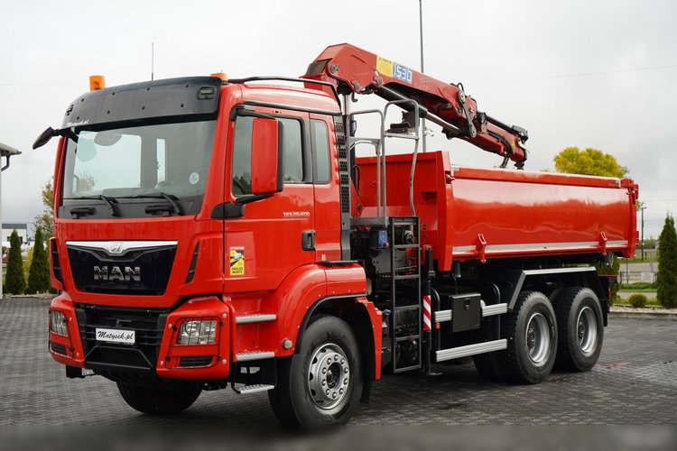 MAN TGS 26.400 / 6x4 / WYWROTKA 2 STRONNA  + HDS HMF 1530 K2  / HYDROBURTA / CHWYTAK / PILOT /  NAVI /  zdjęcie 14