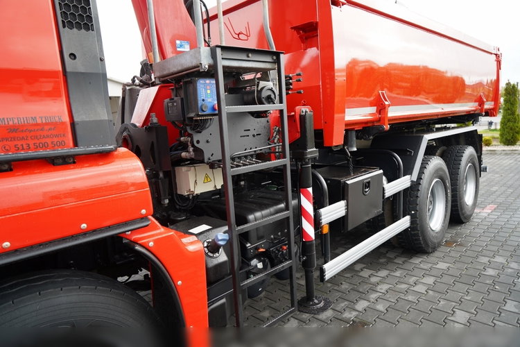MAN TGS 26.400 / 6x4 / WYWROTKA 2 STRONNA  + HDS HMF 1530 K2  / HYDROBURTA / CHWYTAK / PILOT /  NAVI /  zdjęcie 21