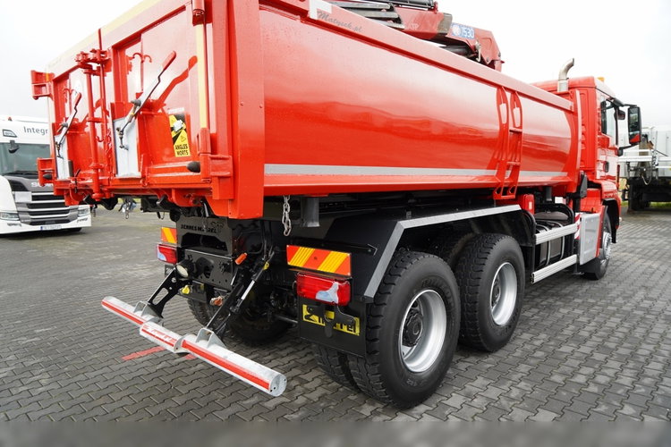 MAN TGS 26.400 / 6x4 / WYWROTKA 2 STRONNA  + HDS HMF 1530 K2  / HYDROBURTA / CHWYTAK / PILOT /  NAVI /  zdjęcie 24