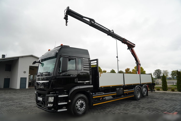 MAN TGS 26.440 / 6X2 / SKRZYNIOWY 7, 5 M / OŚ PODNOSZONA  + HDS PALFINGER PK 18002  / MAX UDŹWIG: 6 000 KG / STEROWANIE RADIOWE / ROTATOR / KLIMA POSTOJOWA /  UAL / EURO 6 zdjęcie 4