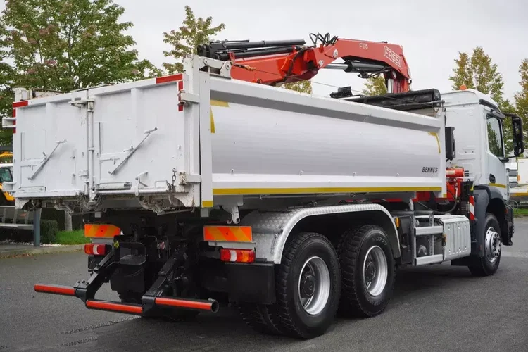 Mercedes Arocs 2636 6x4 / Fassi F175 / 7.7 t / 10 m / Wywrotka 2-stronna / Hydroburta zdjęcie 6