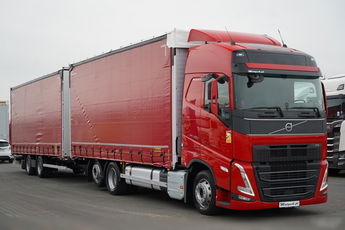 Volvo FH 460 / ZESTAW TANDEM / 120 M3 / PRZEJAZDOWY / I-SAVE / KLIMA POSTOJOWA / OŚ PODNOSZONA SKRĘTNA / WIELTON / PLANDEKA ZBROJONA  6x2