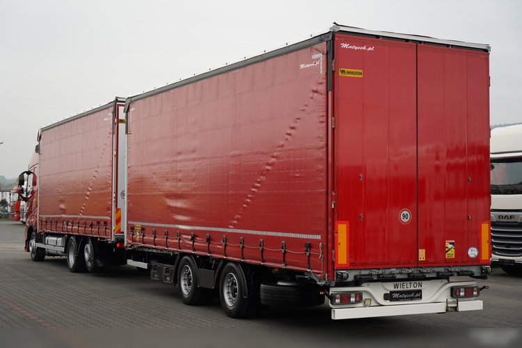 Volvo FH 460 / ZESTAW TANDEM / 120 M3 / PRZEJAZDOWY / I-SAVE / KLIMA POSTOJOWA / OŚ PODNOSZONA SKRĘTNA / WIELTON / PLANDEKA ZBROJONA  6x2 zdjęcie 3