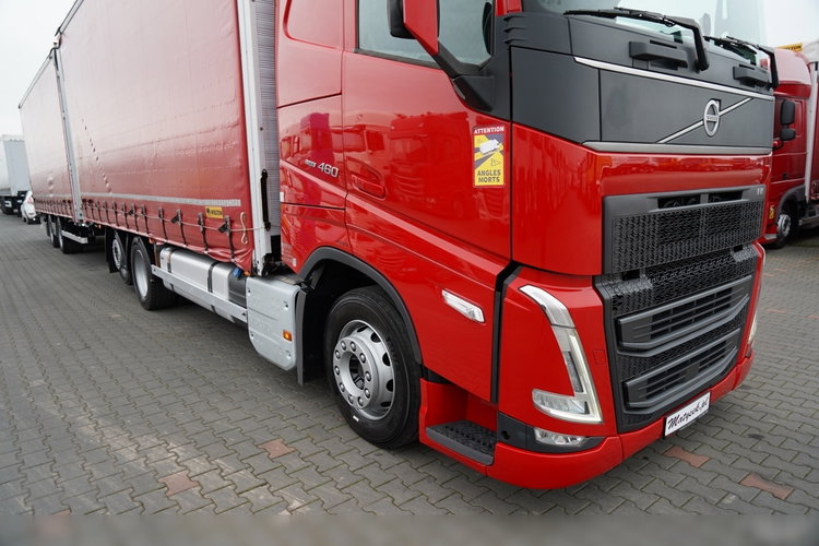 Volvo FH 460 / ZESTAW TANDEM / 120 M3 / PRZEJAZDOWY / I-SAVE / KLIMA POSTOJOWA / OŚ PODNOSZONA SKRĘTNA / WIELTON / PLANDEKA ZBROJONA  6x2 zdjęcie 5
