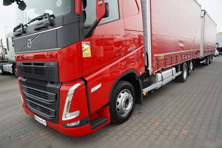 Volvo FH 460 / ZESTAW TANDEM / 120 M3 / PRZEJAZDOWY / I-SAVE / KLIMA POSTOJOWA / OŚ PODNOSZONA SKRĘTNA / WIELTON / PLANDEKA ZBROJONA  6x2 zdjęcie 7