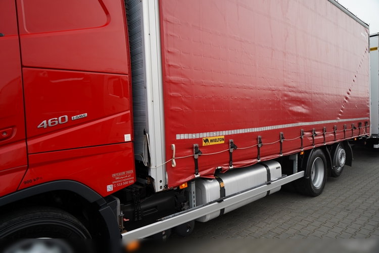 Volvo FH 460 / ZESTAW TANDEM / 120 M3 / PRZEJAZDOWY / I-SAVE / KLIMA POSTOJOWA / OŚ PODNOSZONA SKRĘTNA / WIELTON / PLANDEKA ZBROJONA  6x2 zdjęcie 8