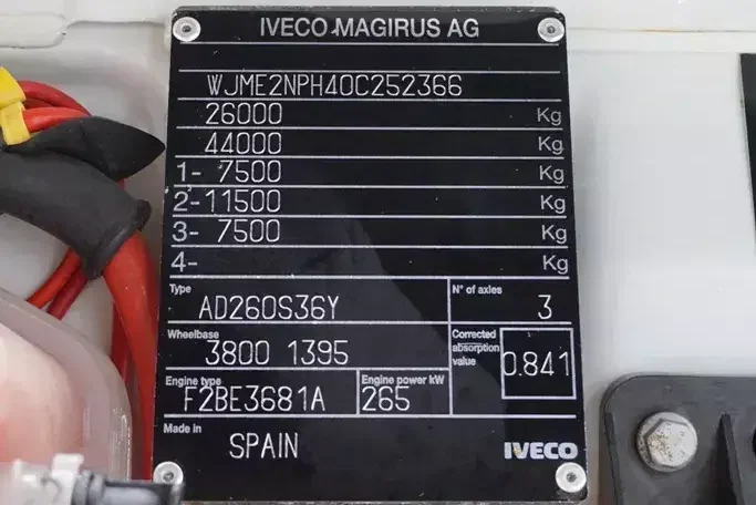 Iveco STRALIS / 260E36 / 6 X 2 / HDS PALFINGER PK 42 002 SH-E / WYSIĘG 17 M zdjęcie 11