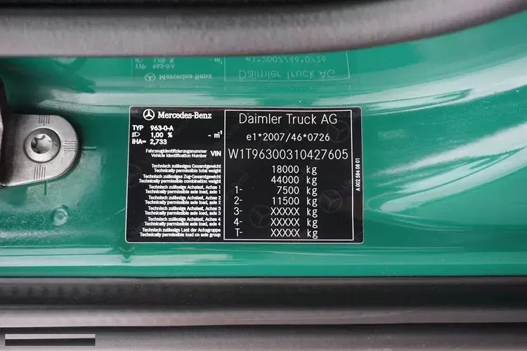 Mercedes / 1833 / E 6 / BDF + WINDA / 7.15 , 7.45, 7.82 M / ŁAD. 9 610 KG zdjęcie 11