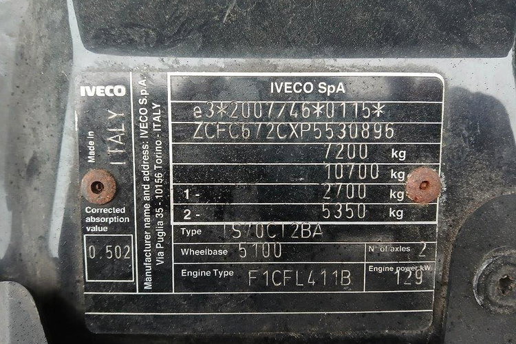 IVECO/KAMIL NADWOZIA DAILY 70C18 zdjęcie 9