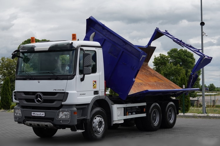 Mercedes ACTROS 3344 / 6x4 / WYWROTKA 2 STR / BORDMATIC / HYDROBURTA / HYDROKLAPA / EPS + SPRZĘGŁO   zdjęcie 10