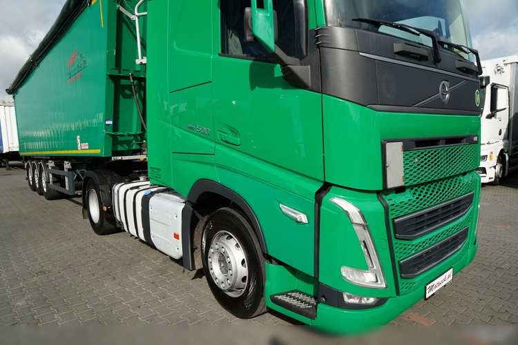 Volvo FH 500 / ZESTAW / HYDRAULIKA / RETARDER / I-SAVE / KLIMA POSTOJOWA + KEMPF WYWROTKA 60m3 /  OŚ PODNOSZONA / 2021 zdjęcie 12