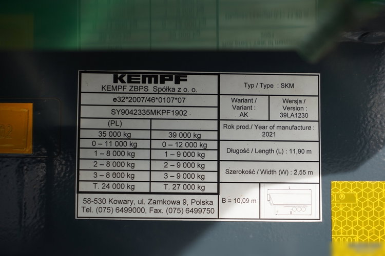 Volvo FH 500 / ZESTAW / HYDRAULIKA / RETARDER / I-SAVE / KLIMA POSTOJOWA + KEMPF WYWROTKA 60m3 /  OŚ PODNOSZONA / 2021 zdjęcie 42