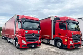 Mercedes ACTROS 2545 MP5 euro6 6x2 jumbo zestaw 120m 38palet