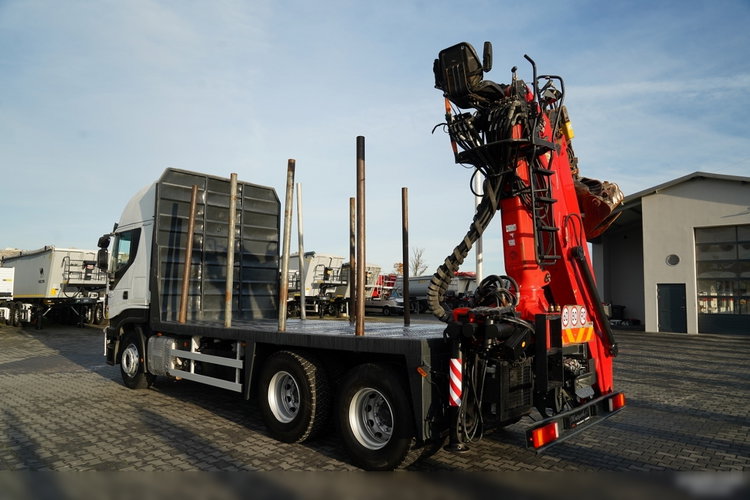 Iveco STRALIS  560 / 6X4 / DO DREWNA / DO DRZEWA / DO LASU /  HDS PALFINGER EPSILON  / UDŹWIG - 5 250 KG zdjęcie 9