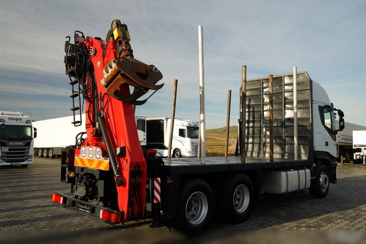 Iveco STRALIS  560 / 6X4 / DO DREWNA / DO DRZEWA / DO LASU /  HDS PALFINGER EPSILON  / UDŹWIG - 5 250 KG zdjęcie 10