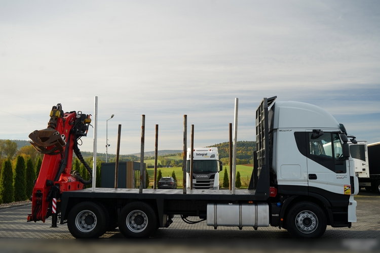 Iveco STRALIS  560 / 6X4 / DO DREWNA / DO DRZEWA / DO LASU /  HDS PALFINGER EPSILON  / UDŹWIG - 5 250 KG zdjęcie 11